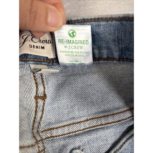 J.Crew Skinny Flare Jeans High-Rise Re-imagined Denim Blue Y2K Women's Sz 29 T - Picture 11 of 11